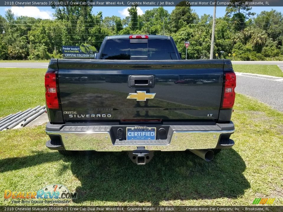 2018 Chevrolet Silverado 3500HD LT Crew Cab Dual Rear Wheel 4x4 Graphite Metallic / Jet Black Photo #4
