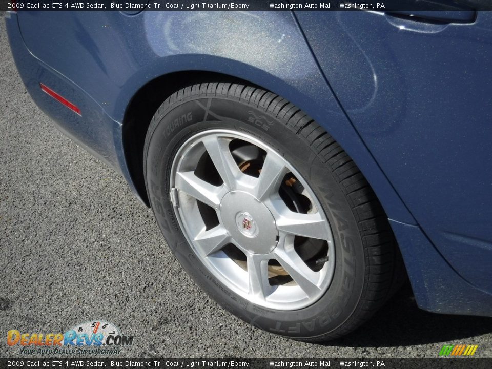 2009 Cadillac CTS 4 AWD Sedan Blue Diamond Tri-Coat / Light Titanium/Ebony Photo #3