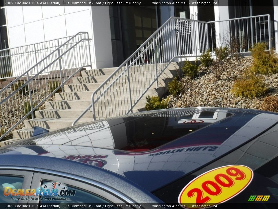 2009 Cadillac CTS 4 AWD Sedan Blue Diamond Tri-Coat / Light Titanium/Ebony Photo #4