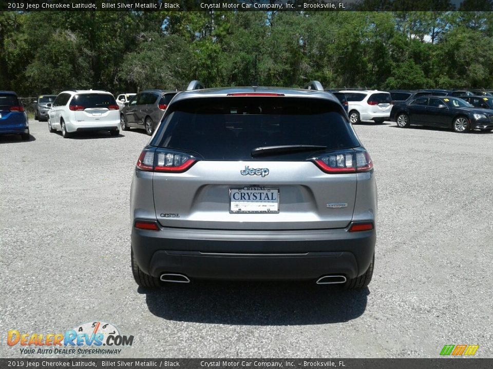 2019 Jeep Cherokee Latitude Billet Silver Metallic / Black Photo #4