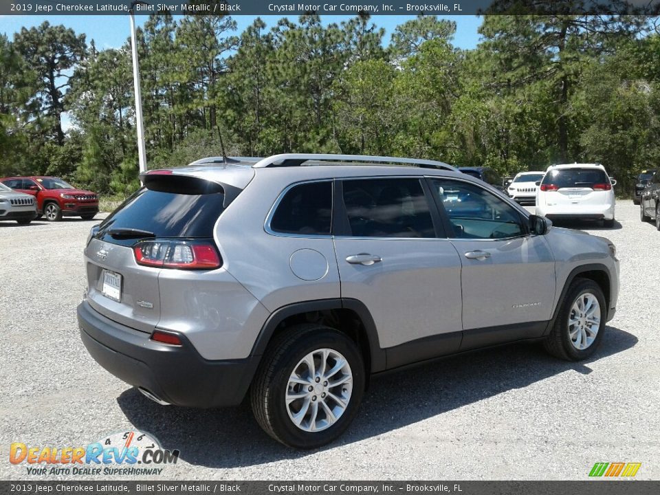 2019 Jeep Cherokee Latitude Billet Silver Metallic / Black Photo #5