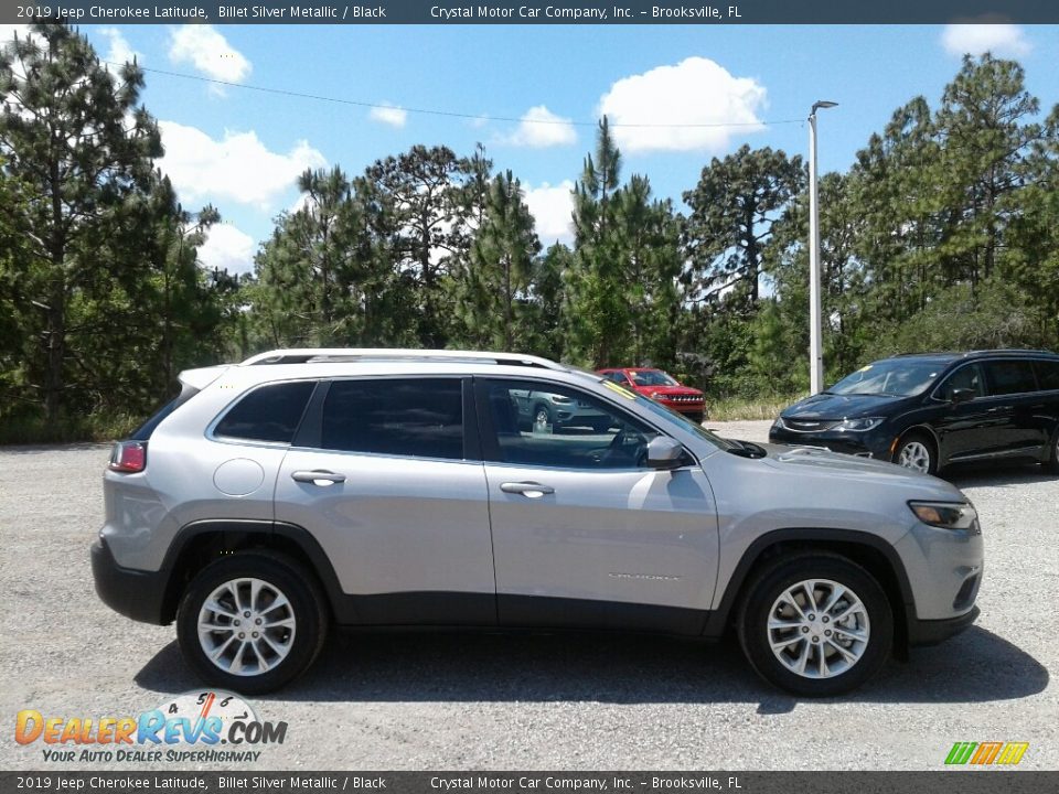 2019 Jeep Cherokee Latitude Billet Silver Metallic / Black Photo #6