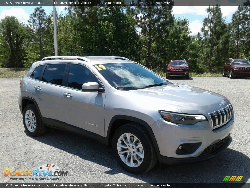 2019 Jeep Cherokee Latitude Billet Silver Metallic / Black Photo #7