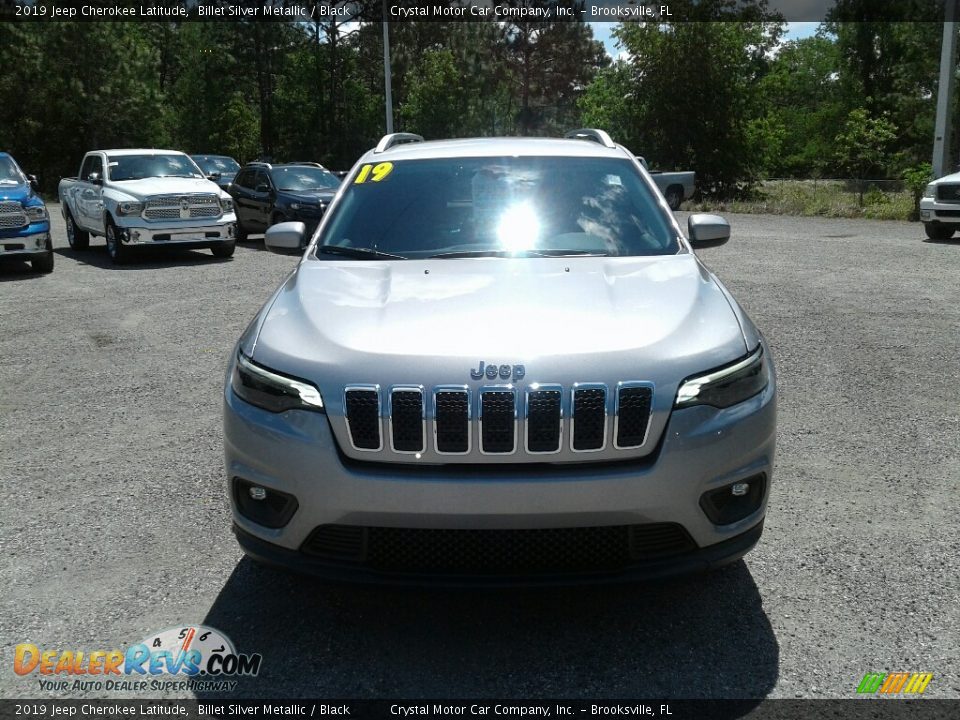 2019 Jeep Cherokee Latitude Billet Silver Metallic / Black Photo #8
