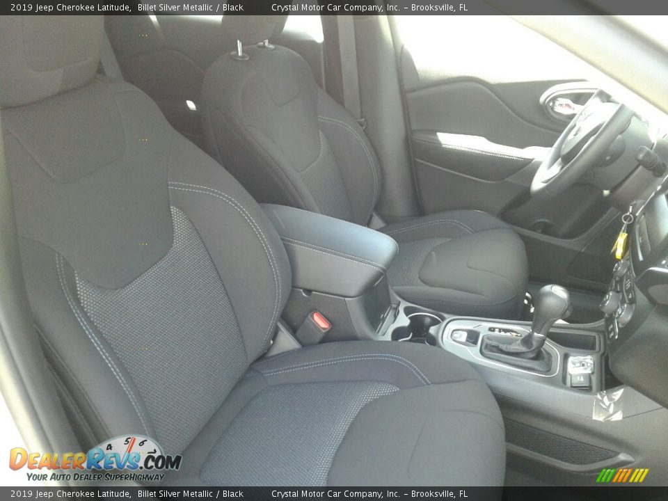 2019 Jeep Cherokee Latitude Billet Silver Metallic / Black Photo #12