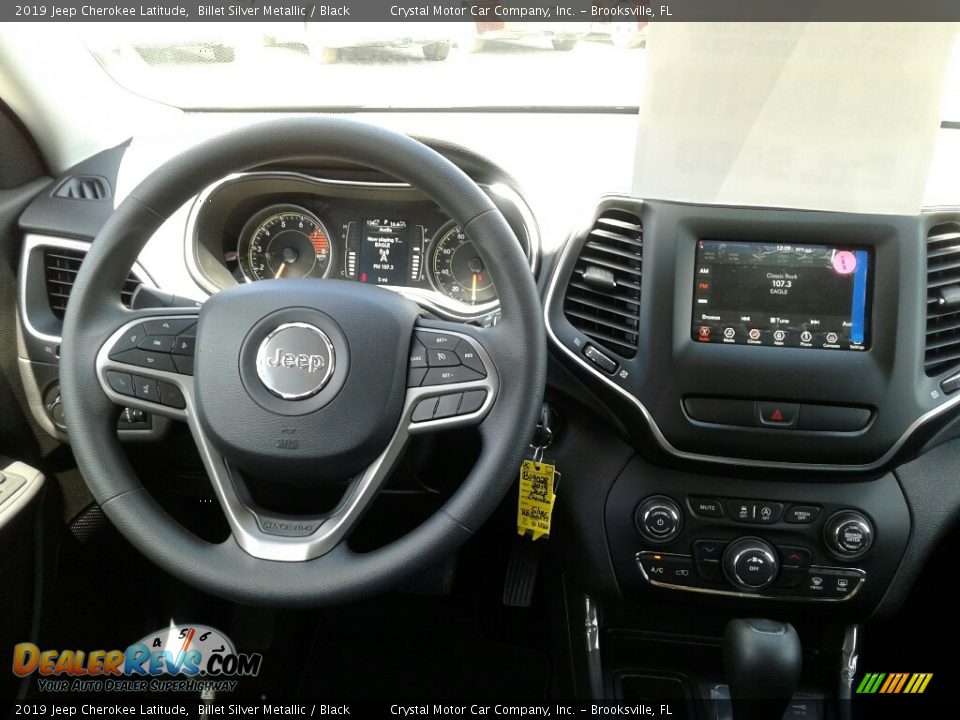 2019 Jeep Cherokee Latitude Billet Silver Metallic / Black Photo #13