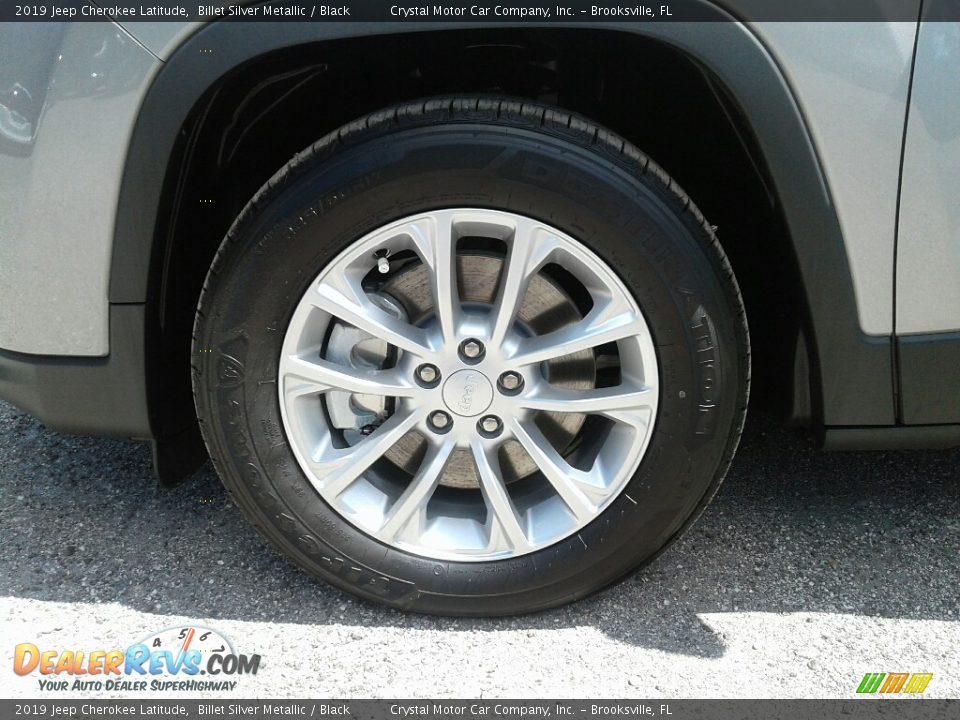 2019 Jeep Cherokee Latitude Billet Silver Metallic / Black Photo #20