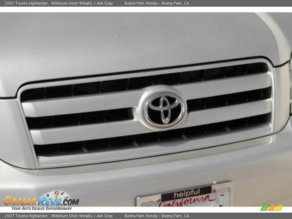 2007 Toyota Highlander Millenium Silver Metallic / Ash Gray Photo #8
