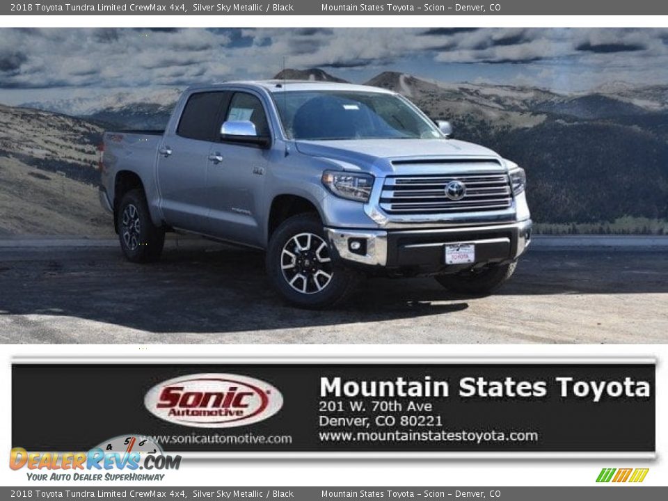 2018 Toyota Tundra Limited CrewMax 4x4 Silver Sky Metallic / Black Photo #1