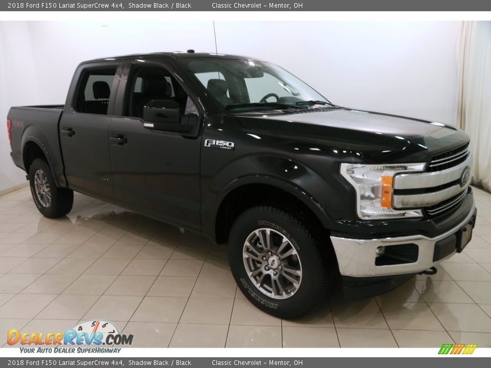2018 Ford F150 Lariat SuperCrew 4x4 Shadow Black / Black Photo #1