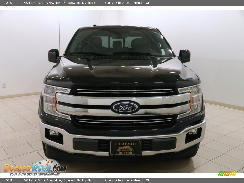 2018 Ford F150 Lariat SuperCrew 4x4 Shadow Black / Black Photo #2
