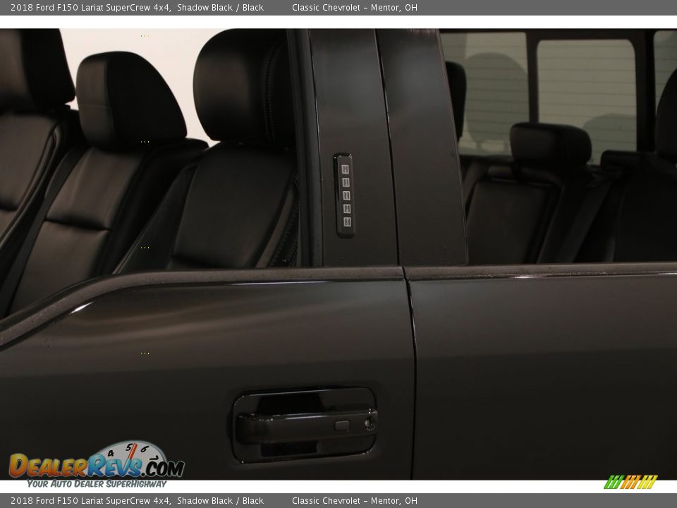 2018 Ford F150 Lariat SuperCrew 4x4 Shadow Black / Black Photo #4