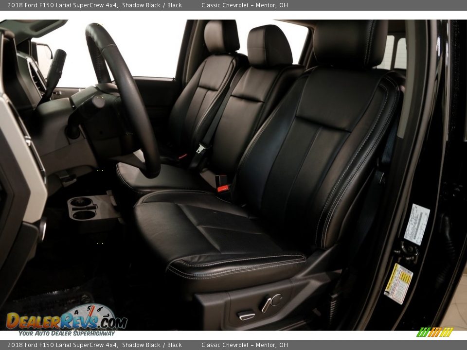 2018 Ford F150 Lariat SuperCrew 4x4 Shadow Black / Black Photo #7