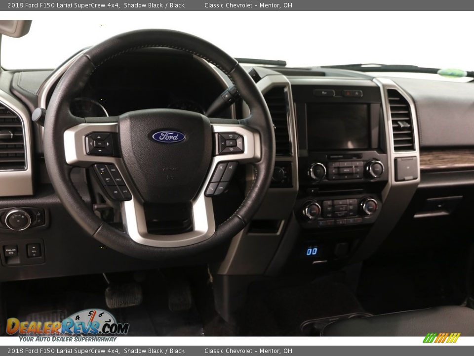 2018 Ford F150 Lariat SuperCrew 4x4 Shadow Black / Black Photo #8