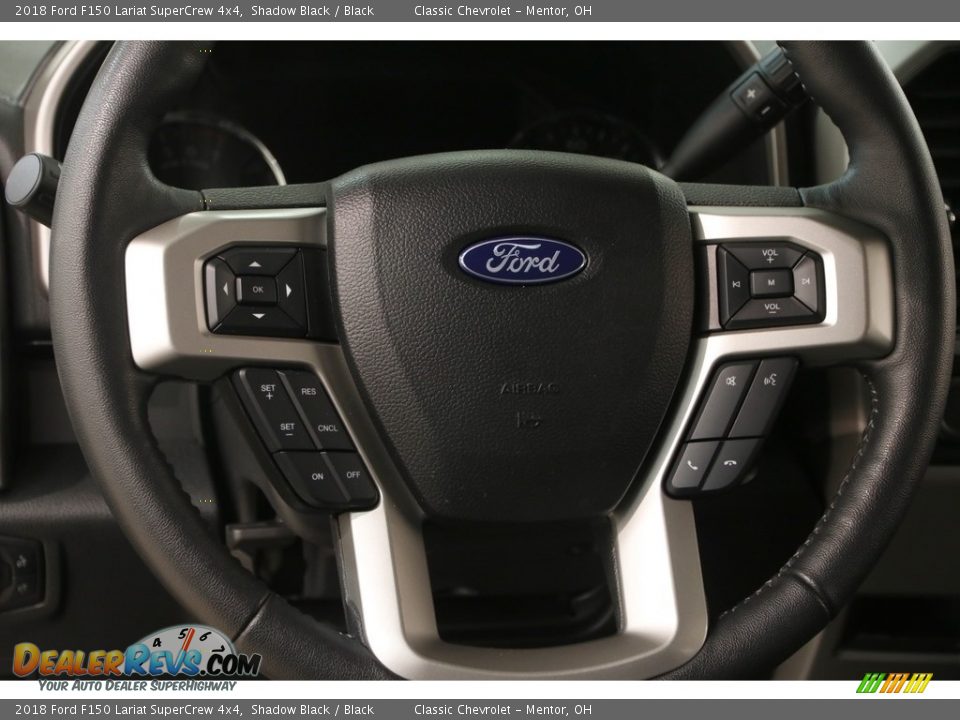 2018 Ford F150 Lariat SuperCrew 4x4 Shadow Black / Black Photo #9