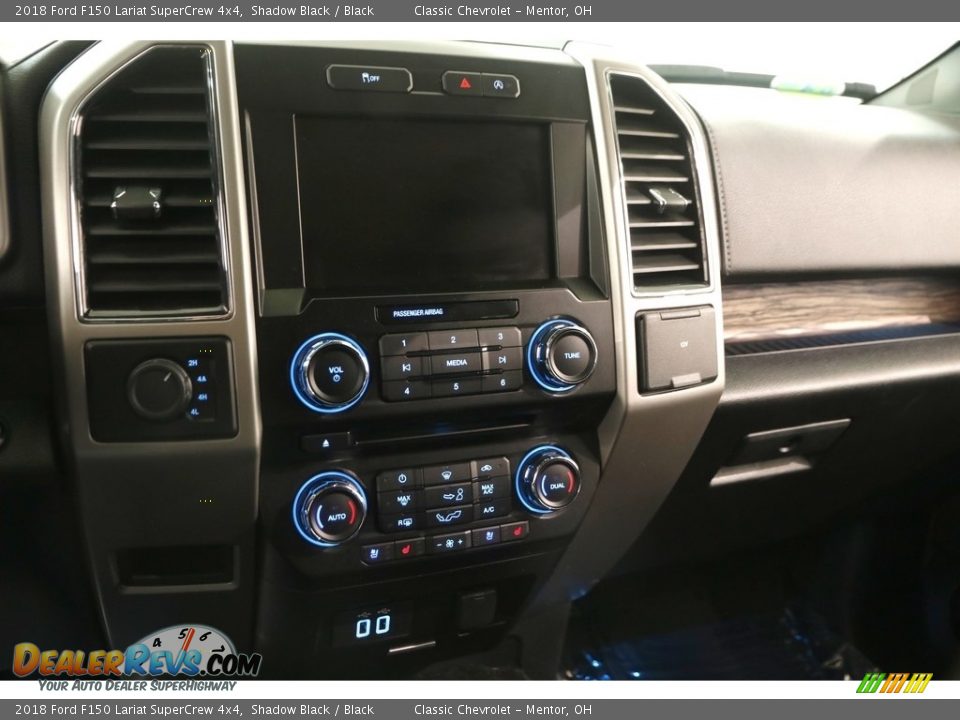 2018 Ford F150 Lariat SuperCrew 4x4 Shadow Black / Black Photo #11