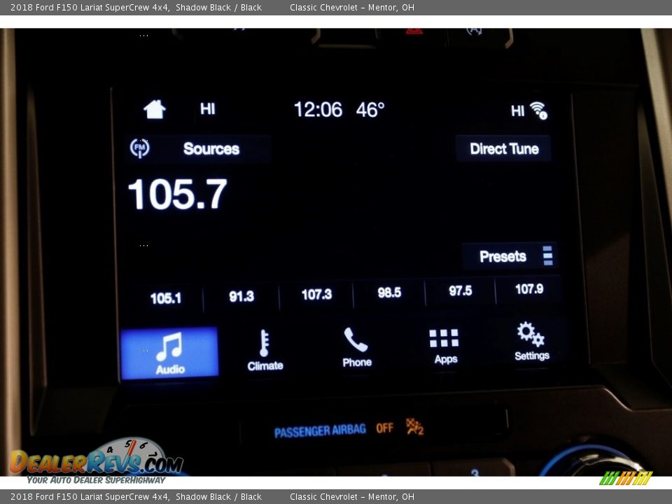 2018 Ford F150 Lariat SuperCrew 4x4 Shadow Black / Black Photo #14