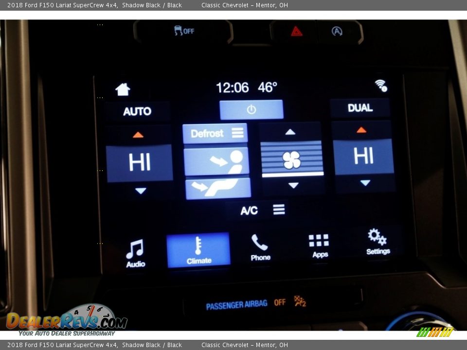 2018 Ford F150 Lariat SuperCrew 4x4 Shadow Black / Black Photo #15