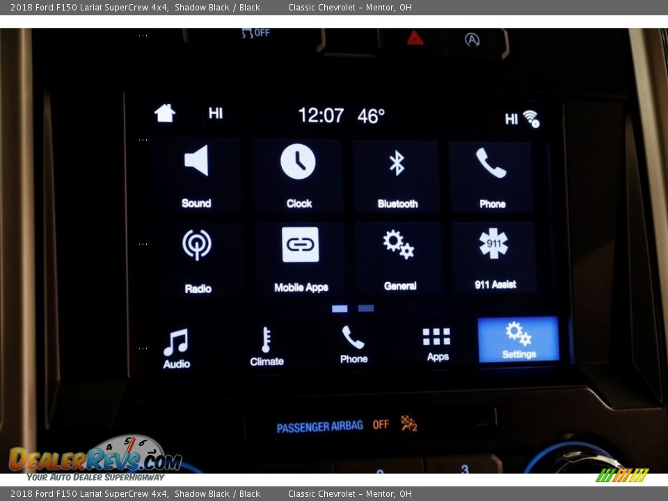 2018 Ford F150 Lariat SuperCrew 4x4 Shadow Black / Black Photo #17