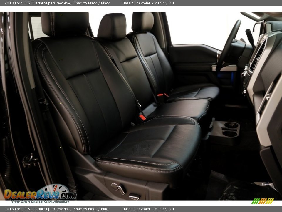 2018 Ford F150 Lariat SuperCrew 4x4 Shadow Black / Black Photo #21
