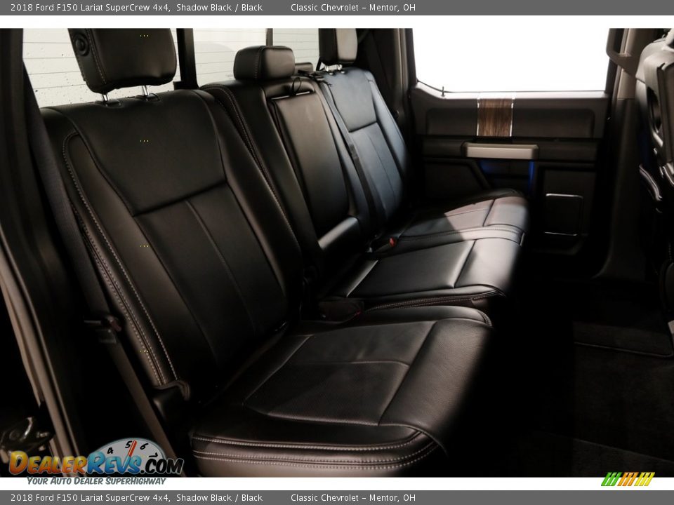 2018 Ford F150 Lariat SuperCrew 4x4 Shadow Black / Black Photo #22