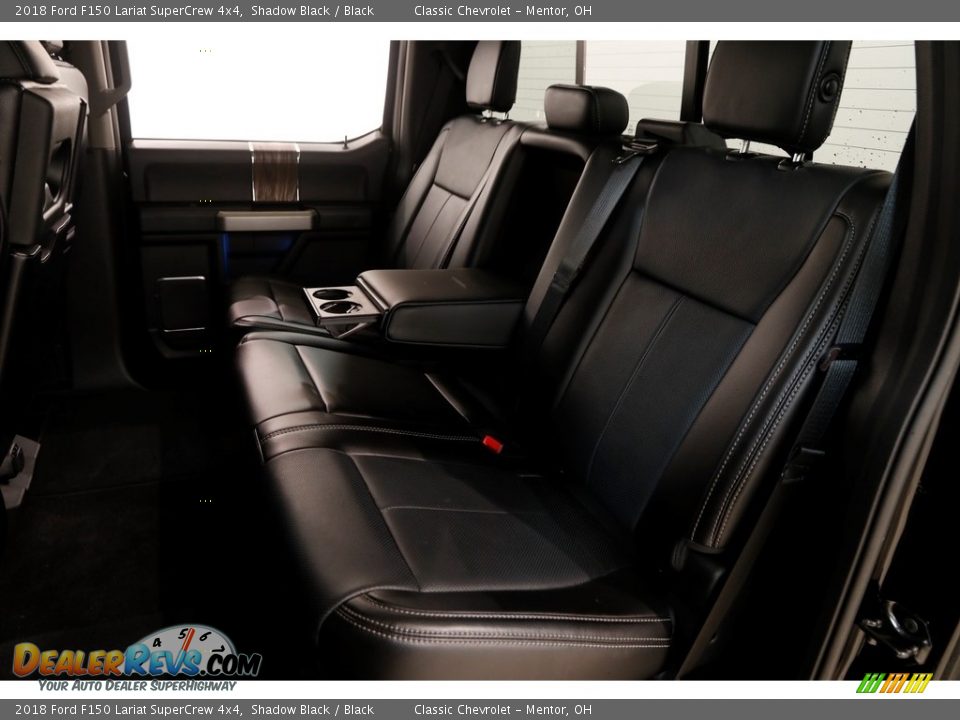 2018 Ford F150 Lariat SuperCrew 4x4 Shadow Black / Black Photo #24