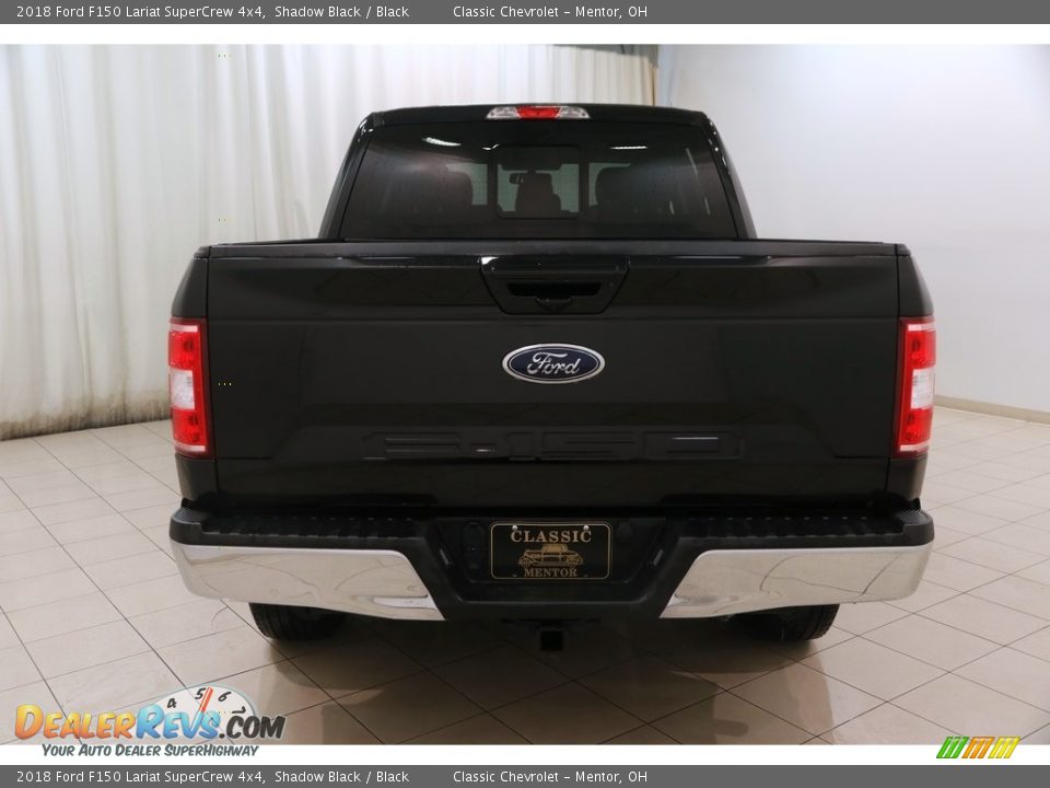 2018 Ford F150 Lariat SuperCrew 4x4 Shadow Black / Black Photo #25