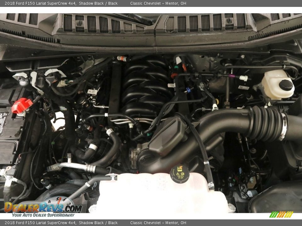 2018 Ford F150 Lariat SuperCrew 4x4 Shadow Black / Black Photo #26