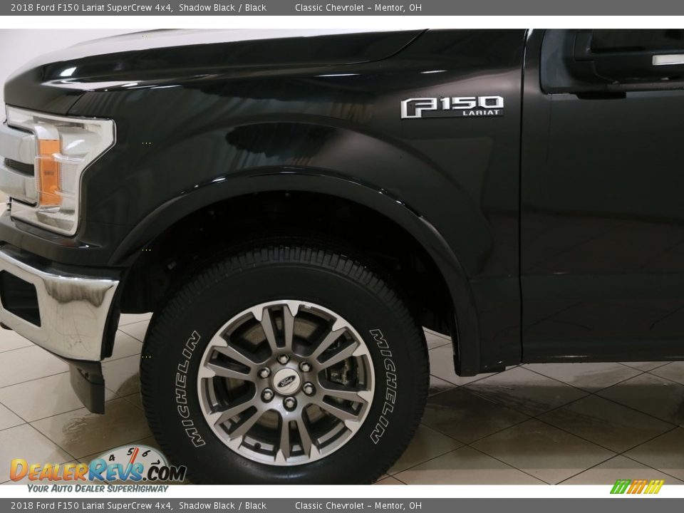 2018 Ford F150 Lariat SuperCrew 4x4 Shadow Black / Black Photo #27