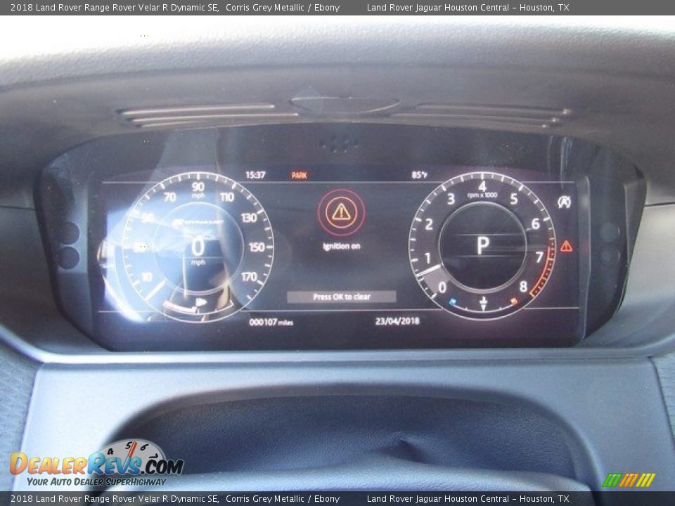 2018 Land Rover Range Rover Velar R Dynamic SE Corris Grey Metallic / Ebony Photo #30
