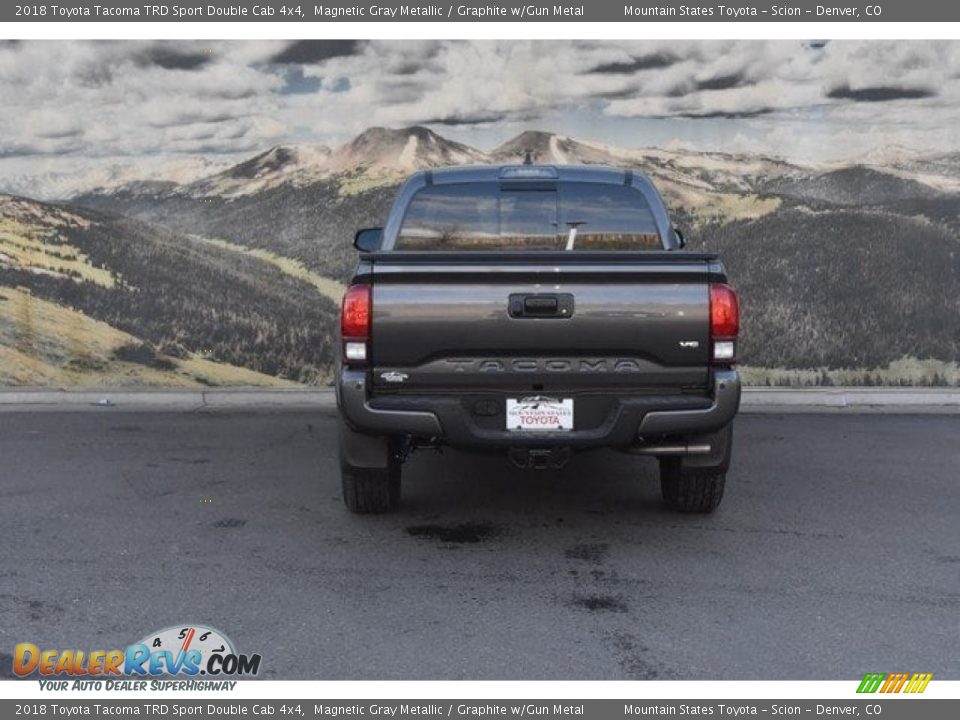 2018 Toyota Tacoma TRD Sport Double Cab 4x4 Magnetic Gray Metallic / Graphite w/Gun Metal Photo #4