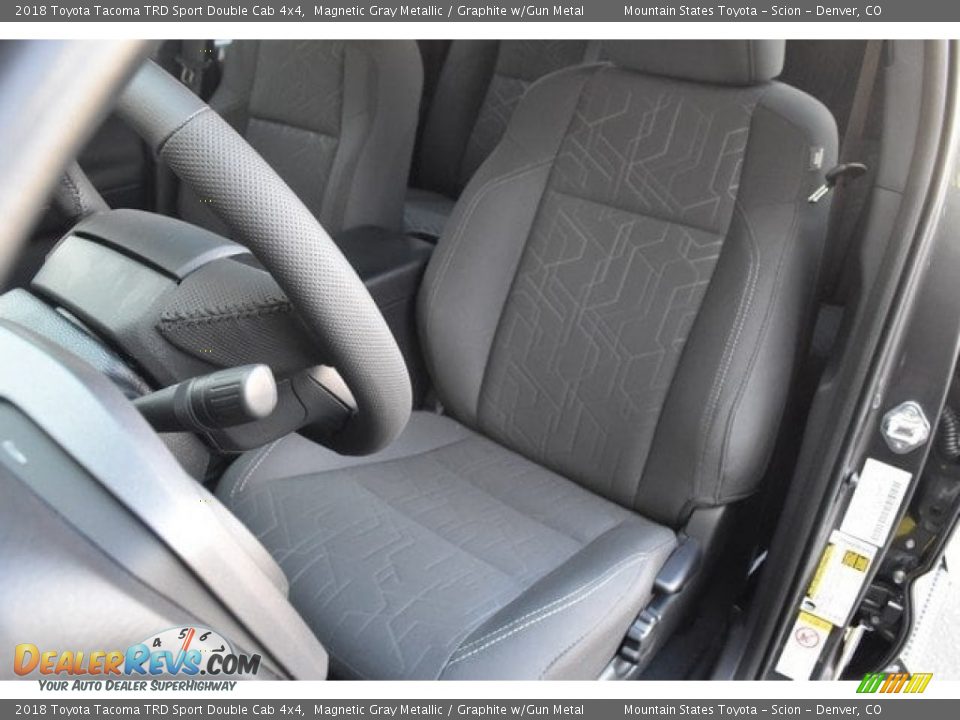 2018 Toyota Tacoma TRD Sport Double Cab 4x4 Magnetic Gray Metallic / Graphite w/Gun Metal Photo #7