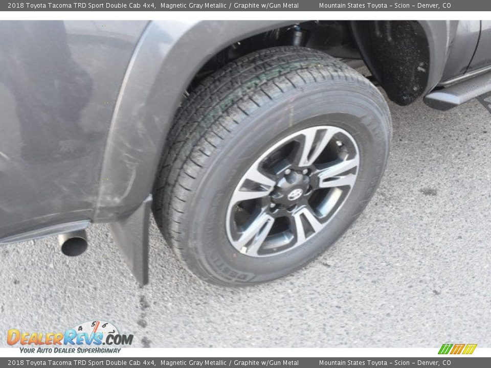 2018 Toyota Tacoma TRD Sport Double Cab 4x4 Magnetic Gray Metallic / Graphite w/Gun Metal Photo #34