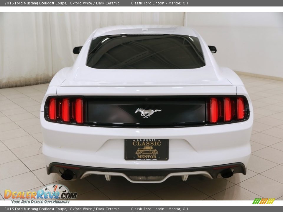 2016 Ford Mustang EcoBoost Coupe Oxford White / Dark Ceramic Photo #21