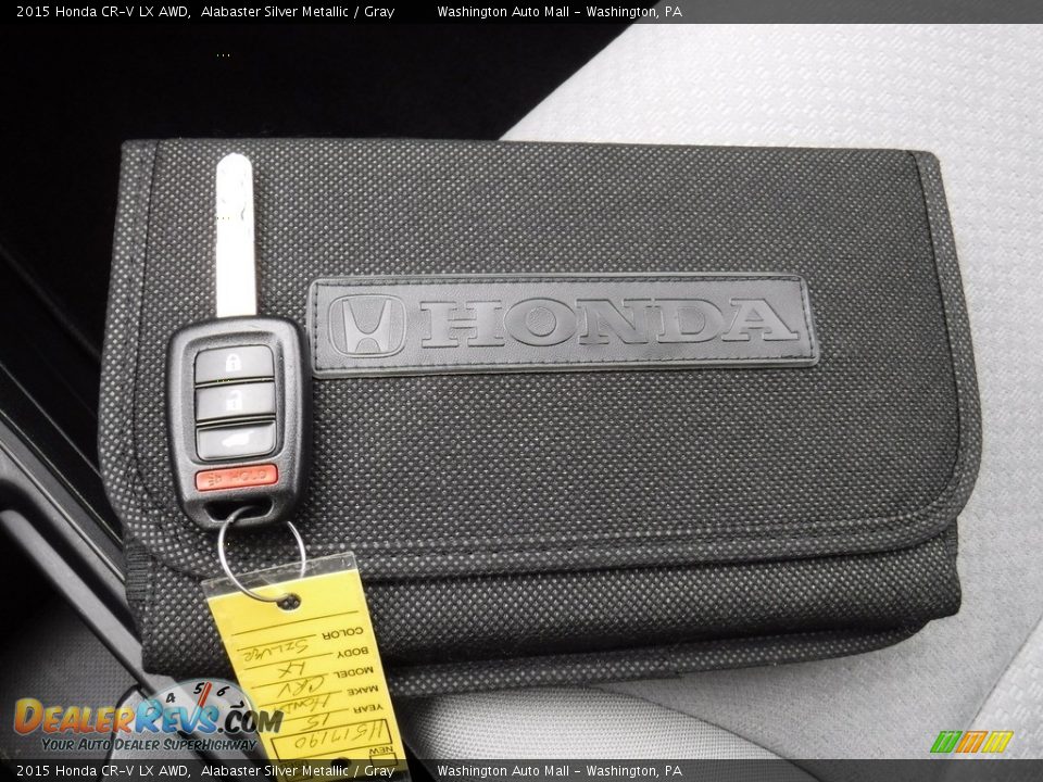 2015 Honda CR-V LX AWD Alabaster Silver Metallic / Gray Photo #23