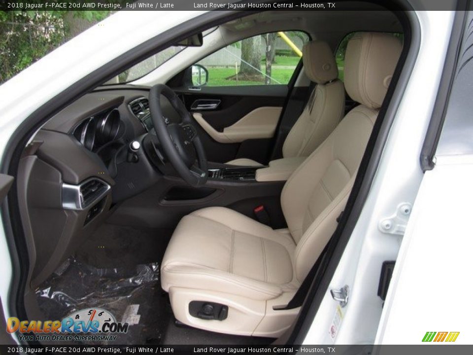 2018 Jaguar F-PACE 20d AWD Prestige Fuji White / Latte Photo #3