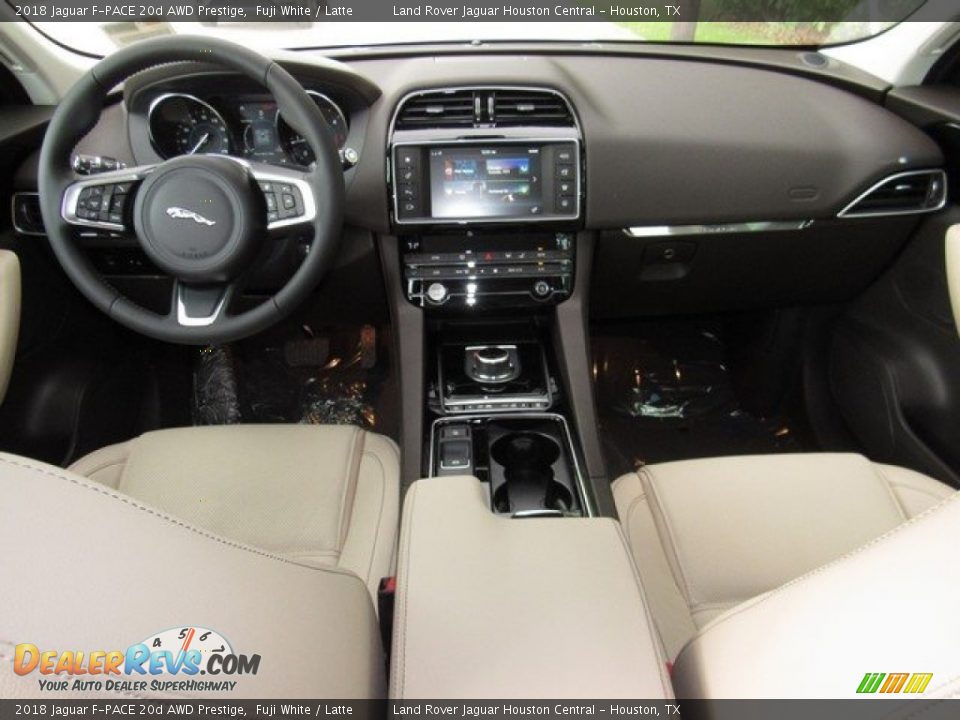 2018 Jaguar F-PACE 20d AWD Prestige Fuji White / Latte Photo #4