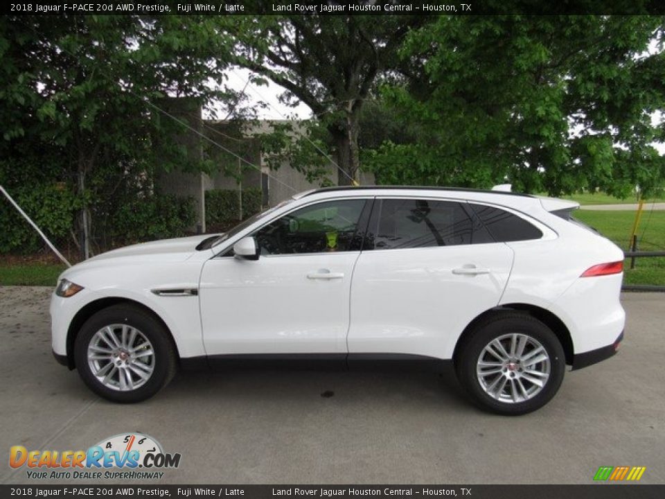 2018 Jaguar F-PACE 20d AWD Prestige Fuji White / Latte Photo #11