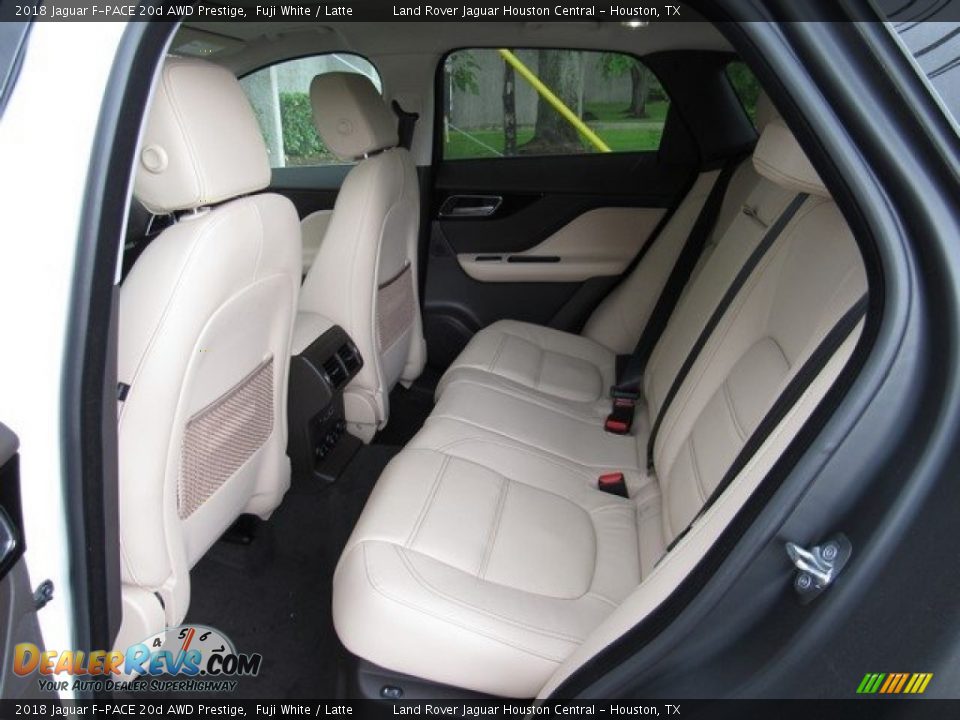 2018 Jaguar F-PACE 20d AWD Prestige Fuji White / Latte Photo #13