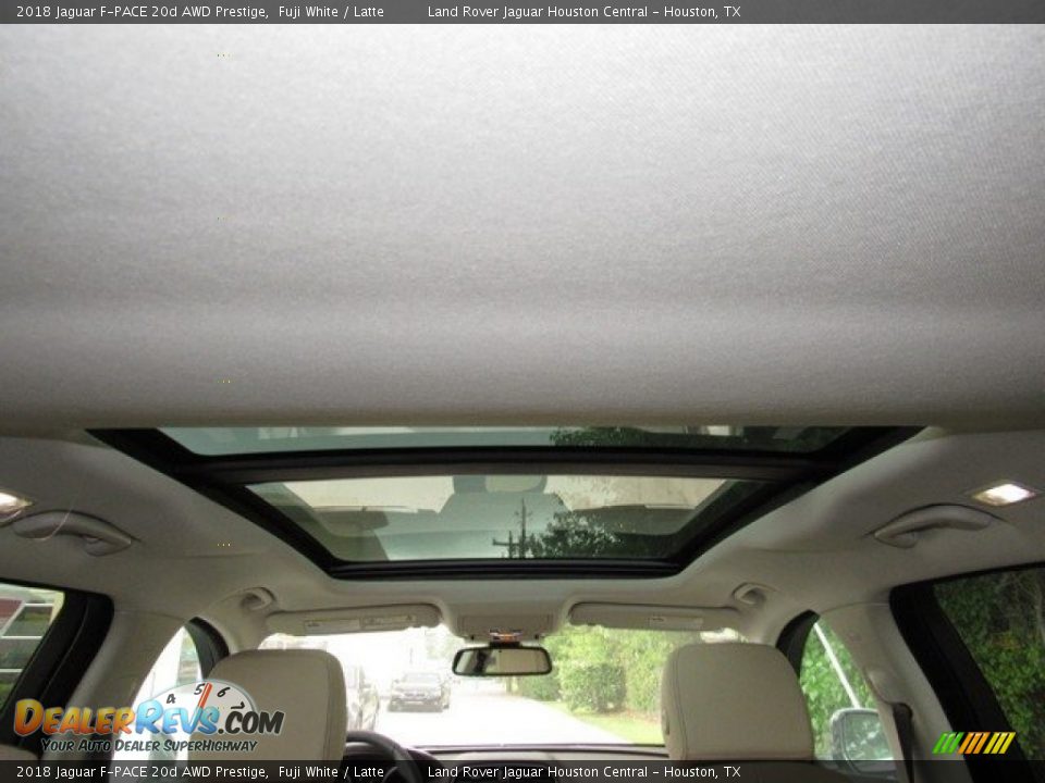 2018 Jaguar F-PACE 20d AWD Prestige Fuji White / Latte Photo #18