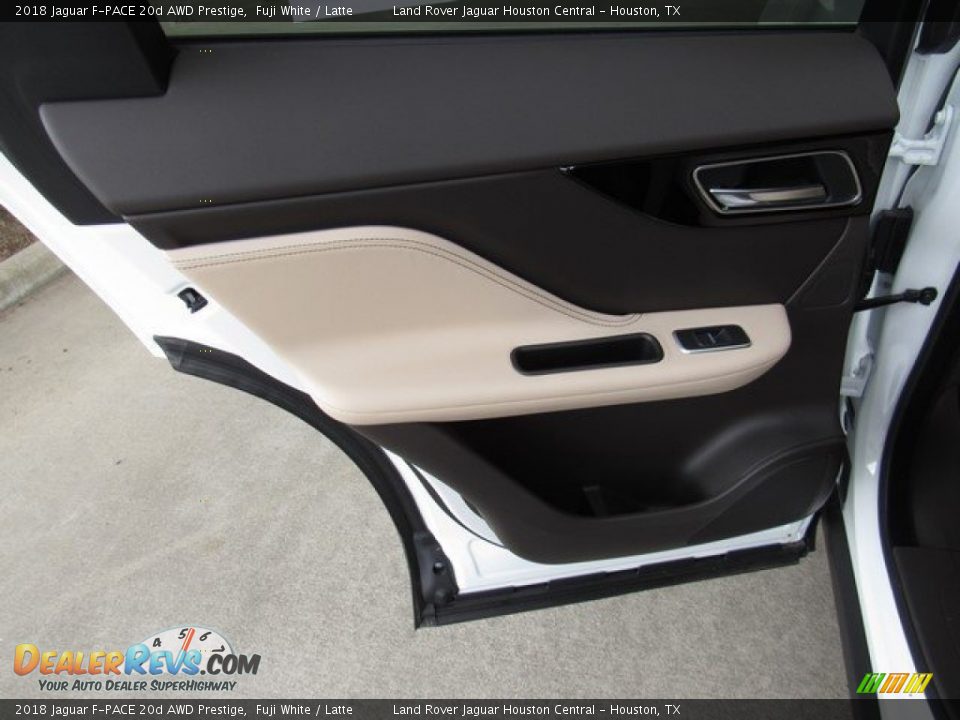 2018 Jaguar F-PACE 20d AWD Prestige Fuji White / Latte Photo #22