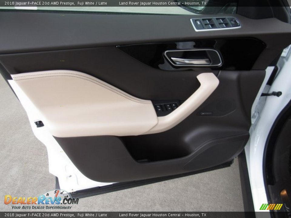 2018 Jaguar F-PACE 20d AWD Prestige Fuji White / Latte Photo #23