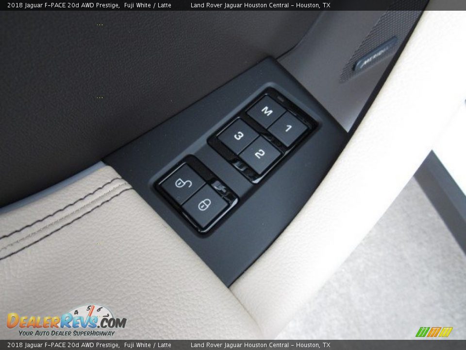 2018 Jaguar F-PACE 20d AWD Prestige Fuji White / Latte Photo #25