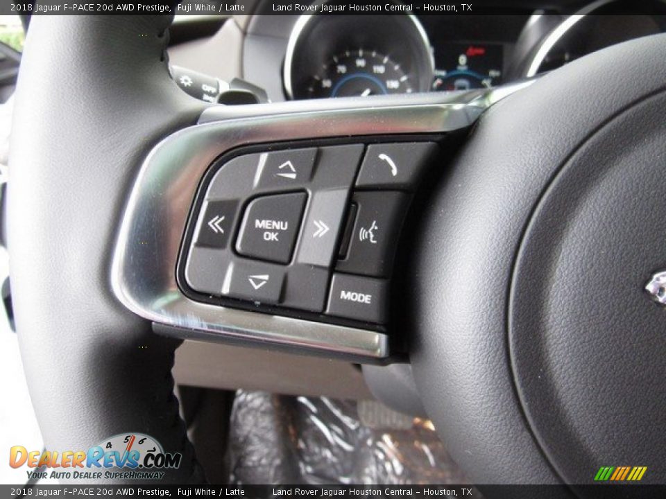 2018 Jaguar F-PACE 20d AWD Prestige Fuji White / Latte Photo #28