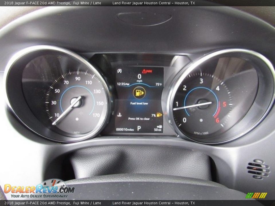 2018 Jaguar F-PACE 20d AWD Prestige Fuji White / Latte Photo #30