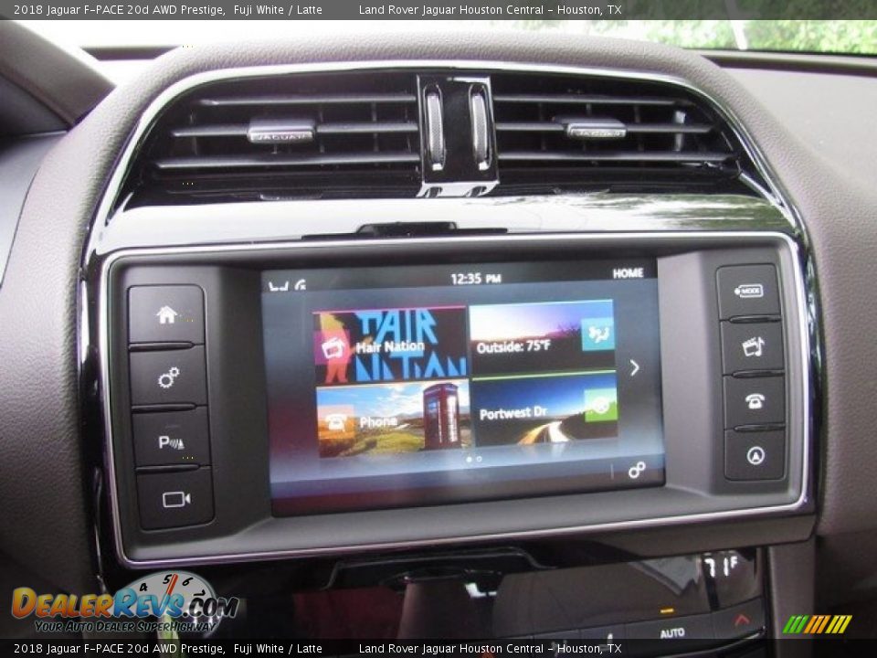 2018 Jaguar F-PACE 20d AWD Prestige Fuji White / Latte Photo #31