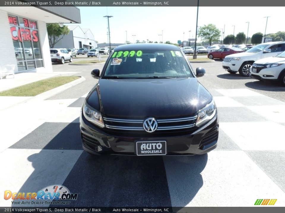 2014 Volkswagen Tiguan S Deep Black Metallic / Black Photo #2
