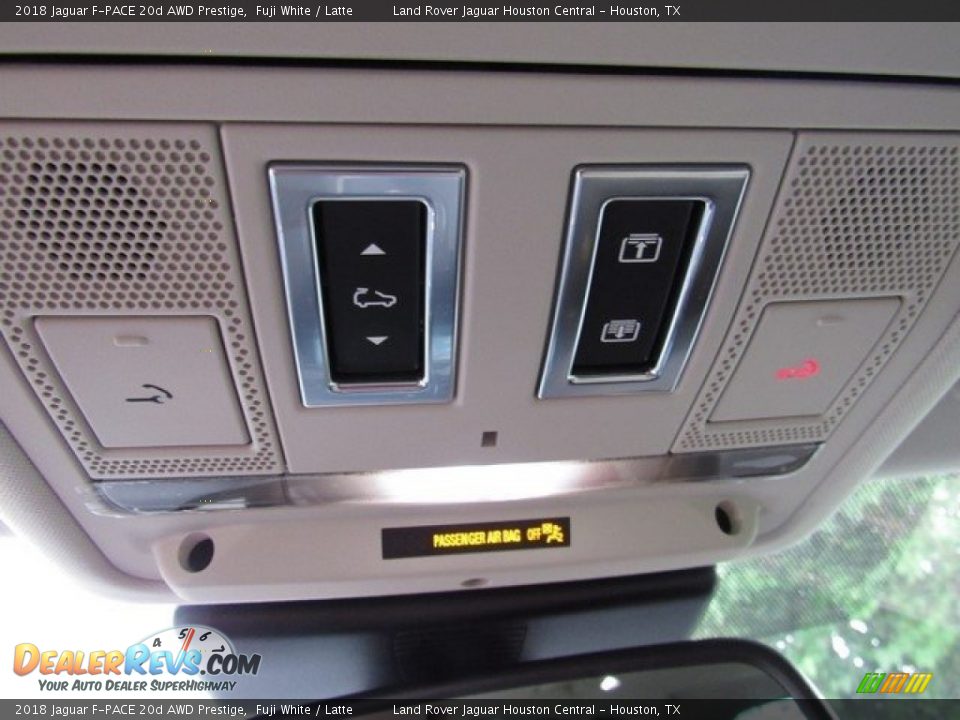2018 Jaguar F-PACE 20d AWD Prestige Fuji White / Latte Photo #36