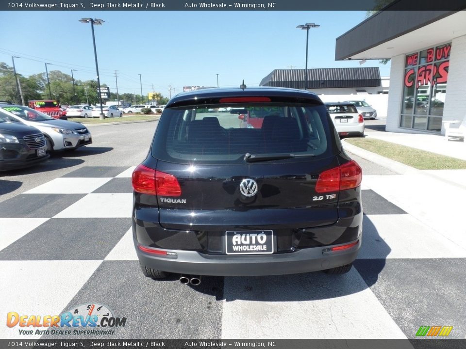 2014 Volkswagen Tiguan S Deep Black Metallic / Black Photo #4