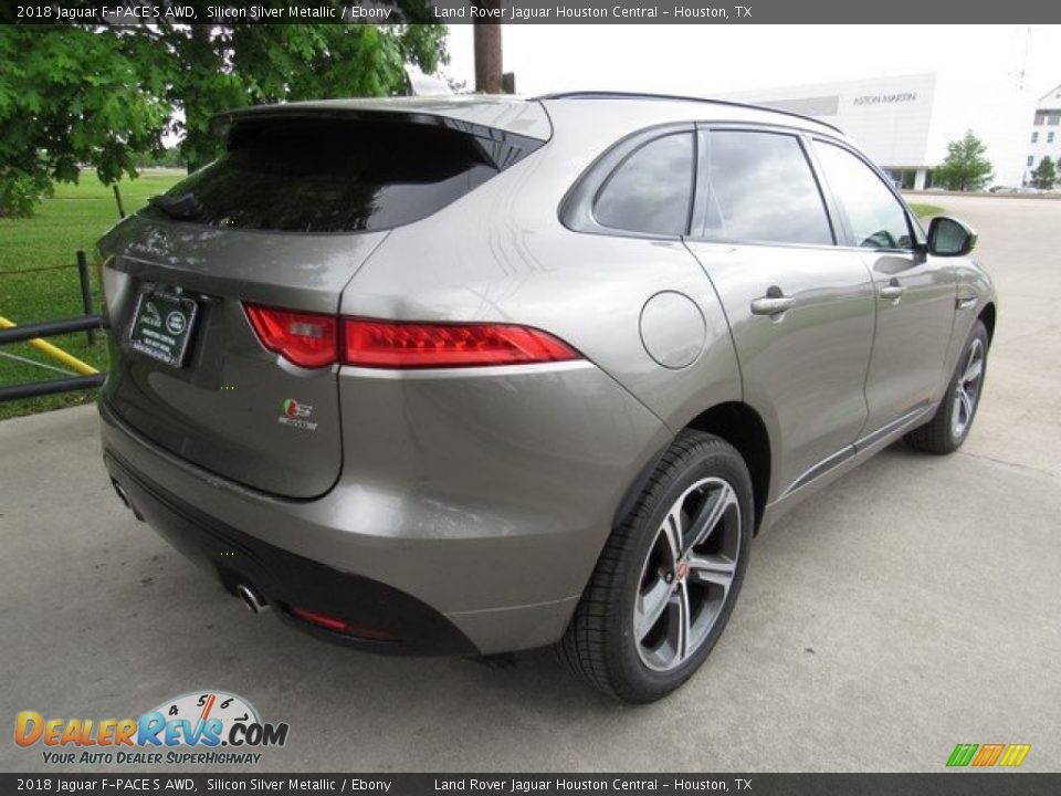 2018 Jaguar F-PACE S AWD Silicon Silver Metallic / Ebony Photo #7